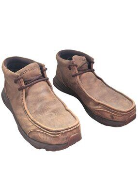Ariat Spitfire Shoes Chukka Brown Leather Lace-Up Casual Mid Rise Mens 9.5